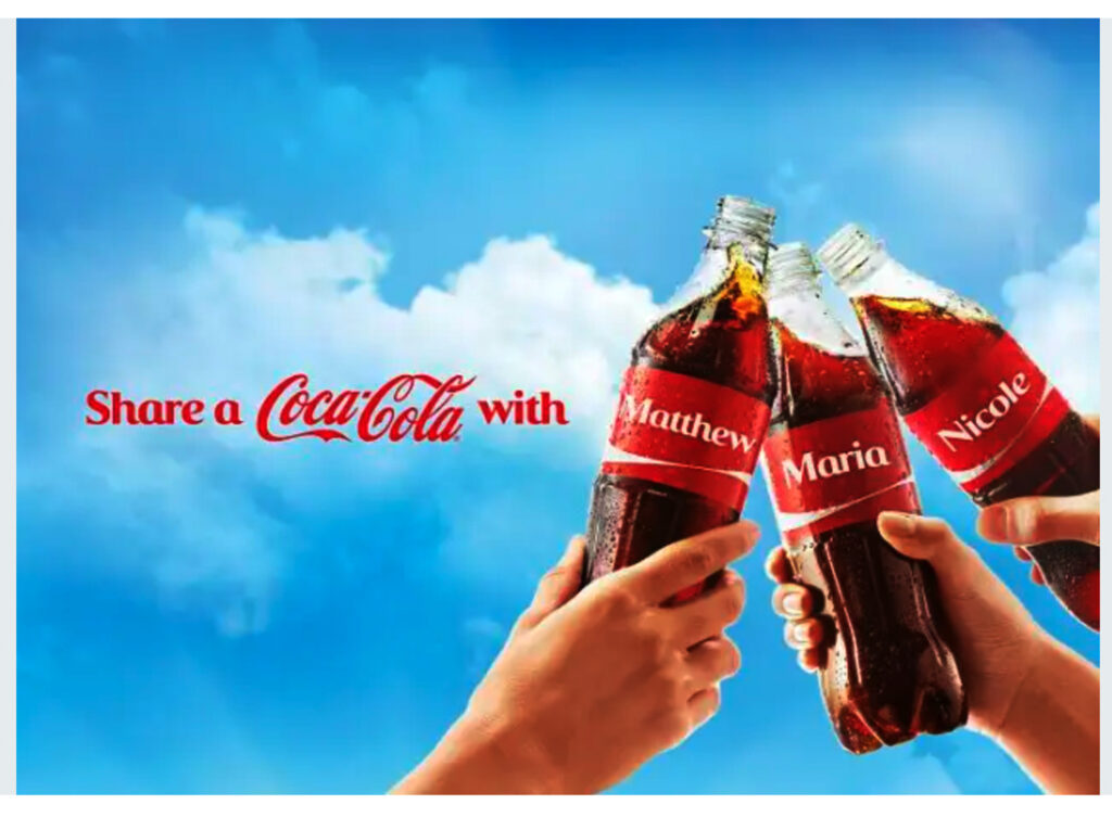 Coca Cola Share a Coke Campaign